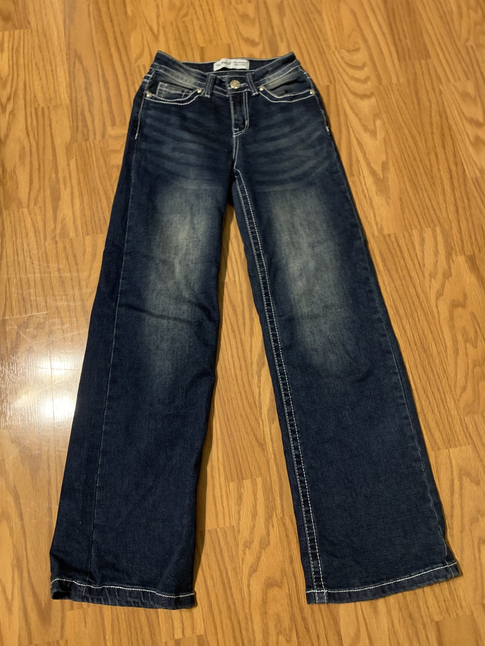 Dark Blue Wide-Leg Junior Jeans - Telepatia